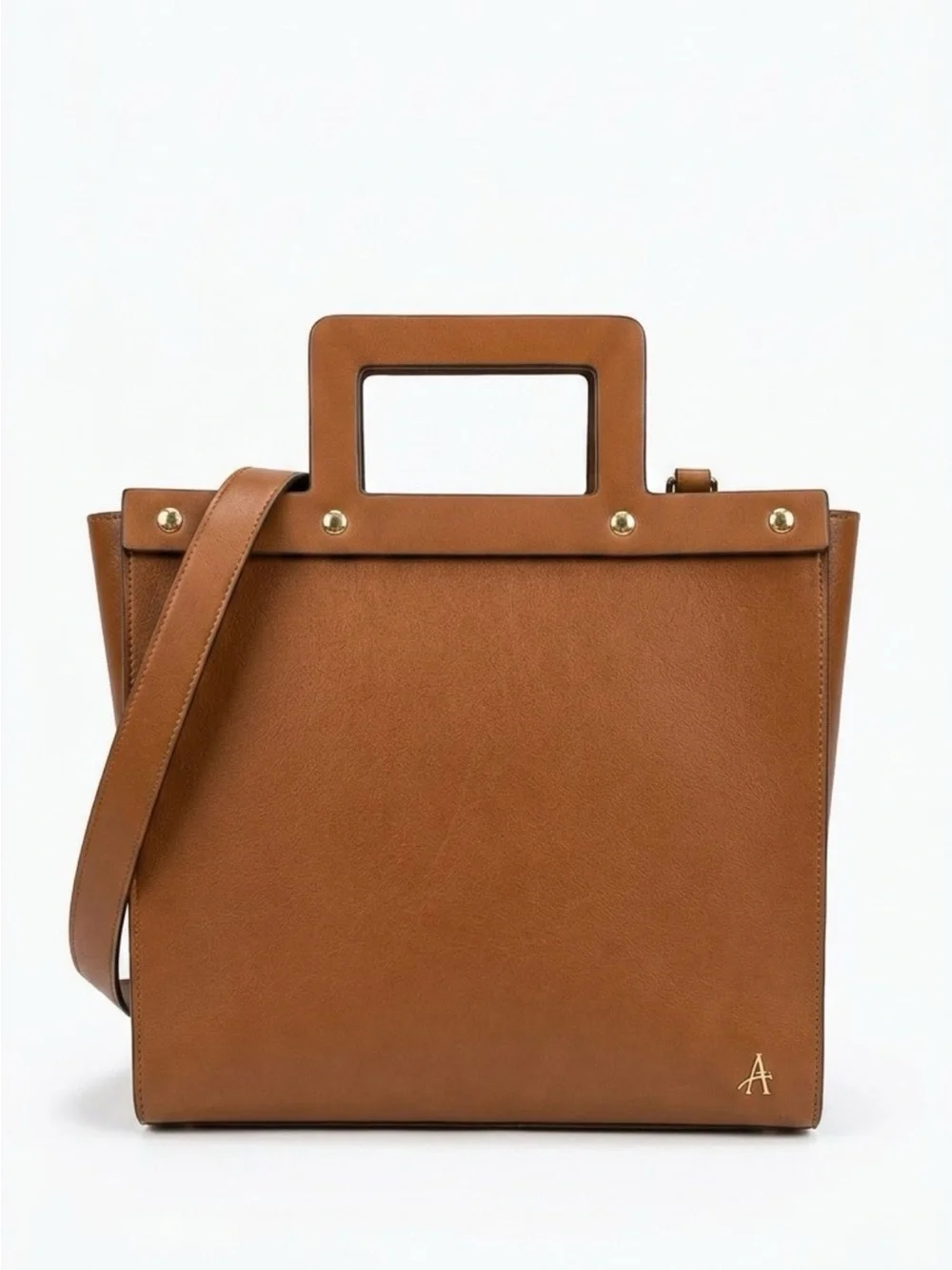 Classic Structured tan briefcase